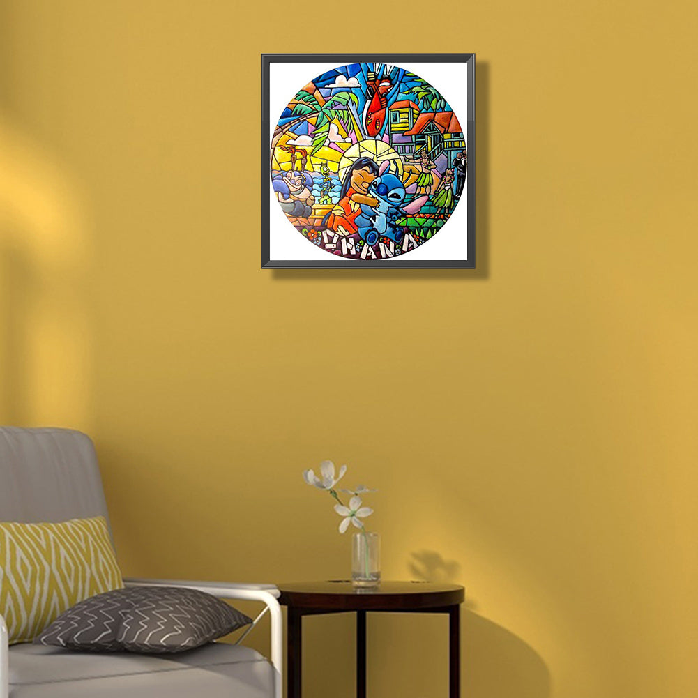 Lilo & Stitch - Full Round Drill Diamond Painting 35*35CM