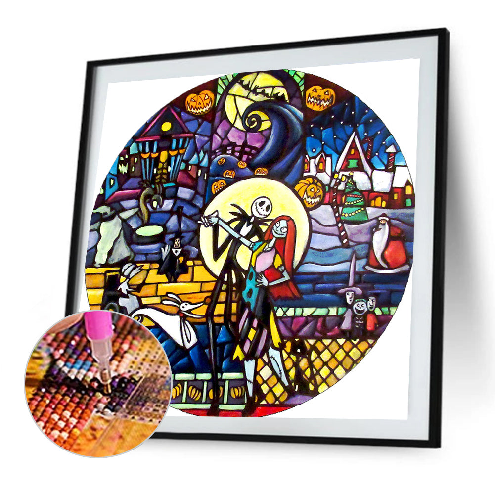 The Nightmare Before Christmas - Full Round Drill Diamond Painting 35*35CM