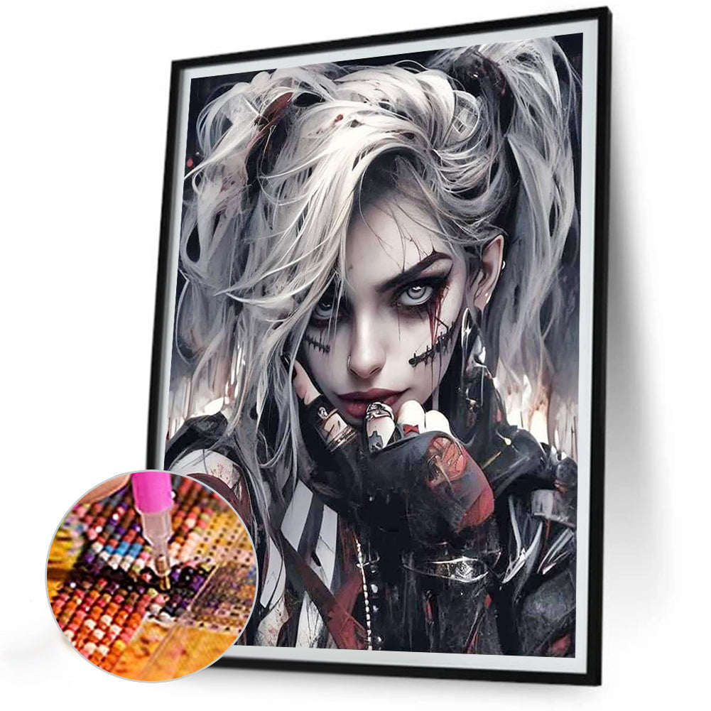 Girl - Full Round Drill Diamond Painting 30*40CM