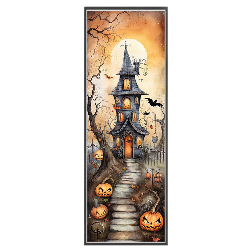 Halloween Cabin - 11CT Stamped Cross Stitch 30*90CM