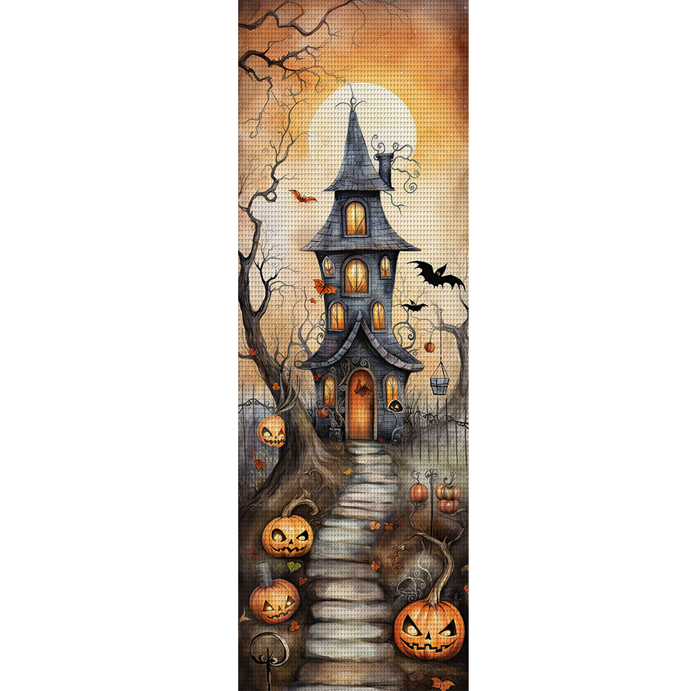 Halloween Cabin - 11CT Stamped Cross Stitch 30*90CM