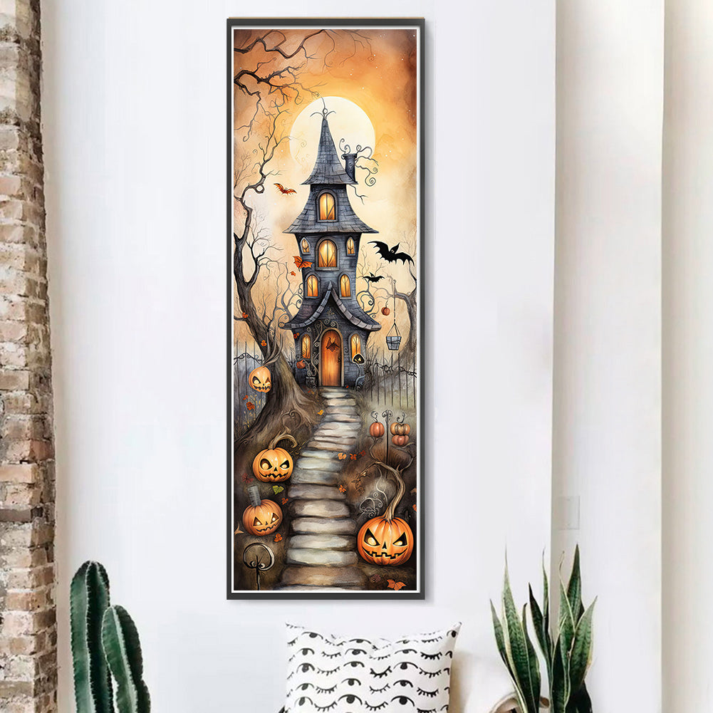 Halloween Cabin - 11CT Stamped Cross Stitch 30*90CM