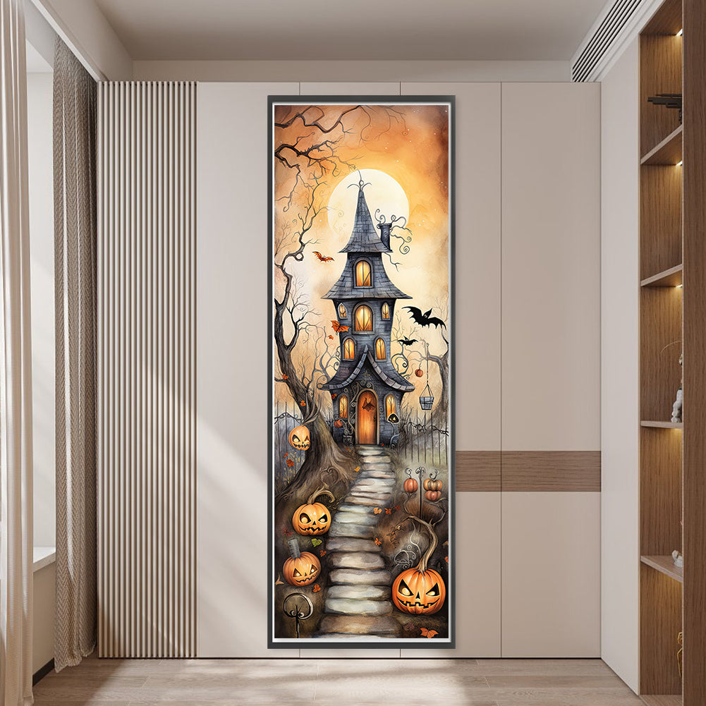 Halloween Cabin - 11CT Stamped Cross Stitch 30*90CM