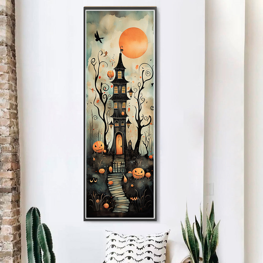 Halloween Cabin - 11CT Stamped Cross Stitch 30*90CM