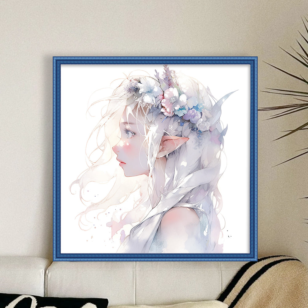 Flower Fairy - 11CT Stamped Cross Stitch 50*50CM