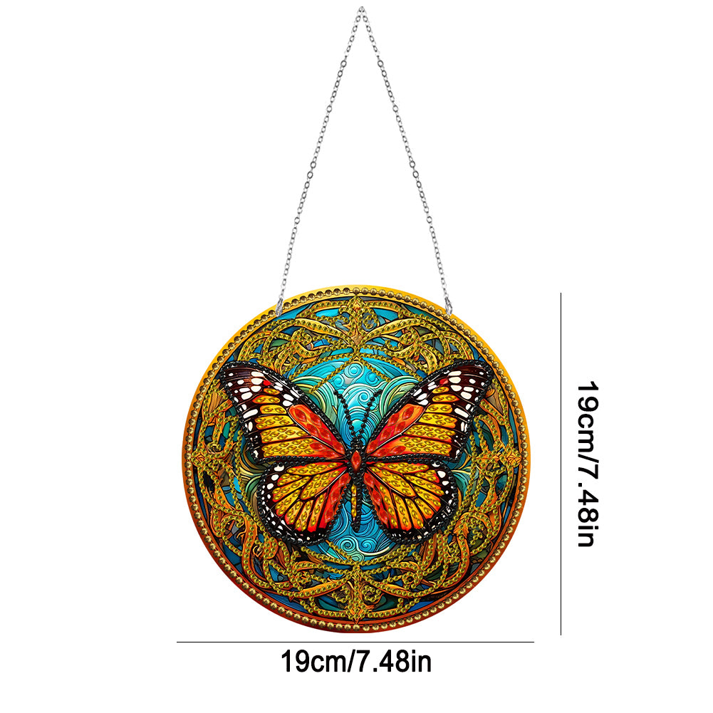 Suncatcher Double Sided Diamond Painting Hanging Decor (Butterfly)