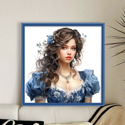 Girl - 11CT Stamped Cross Stitch 50*50CM