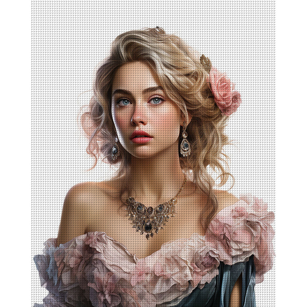 Girl - 11CT Stamped Cross Stitch 50*60CM