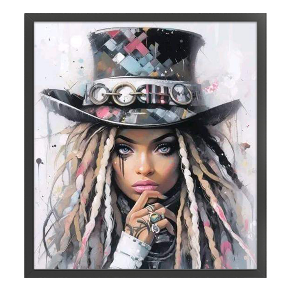 Cool Girl - 11CT Stamped Cross Stitch 50*55CM