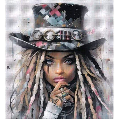 Cool Girl - 11CT Stamped Cross Stitch 50*55CM