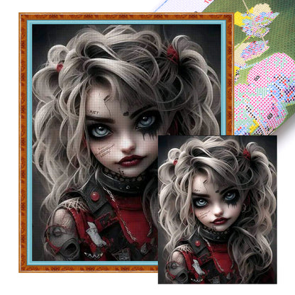 Horror Girl - 11CT Stamped Cross Stitch 50*60CM