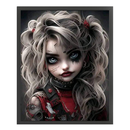 Horror Girl - 11CT Stamped Cross Stitch 50*60CM