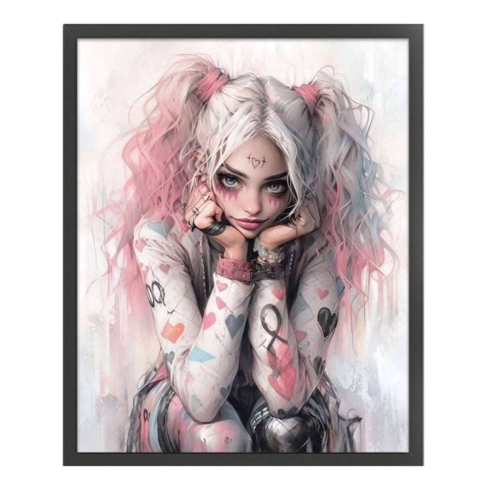 Harley Quinn - 11CT Stamped Cross Stitch 50*60CM