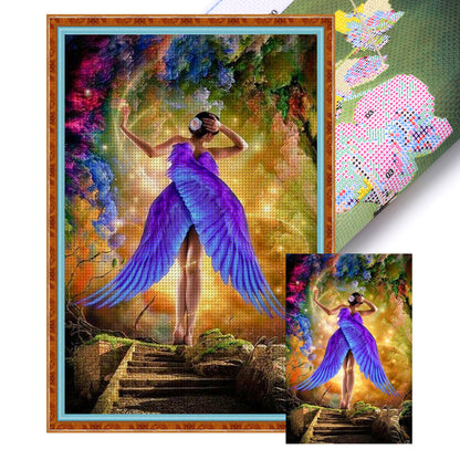 Angel Girl - 11CT Stamped Cross Stitch 50*75CM