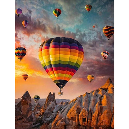 Hot Air Balloon - Full Square Drill Diamond Painting 30*40CM