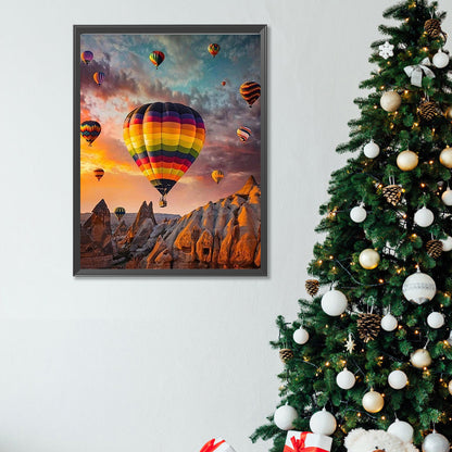 Hot Air Balloon - Full Square Drill Diamond Painting 30*40CM