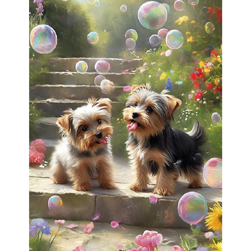 Yorkshire Puppy - Full Square Drill Diamond Painting 30*40CM