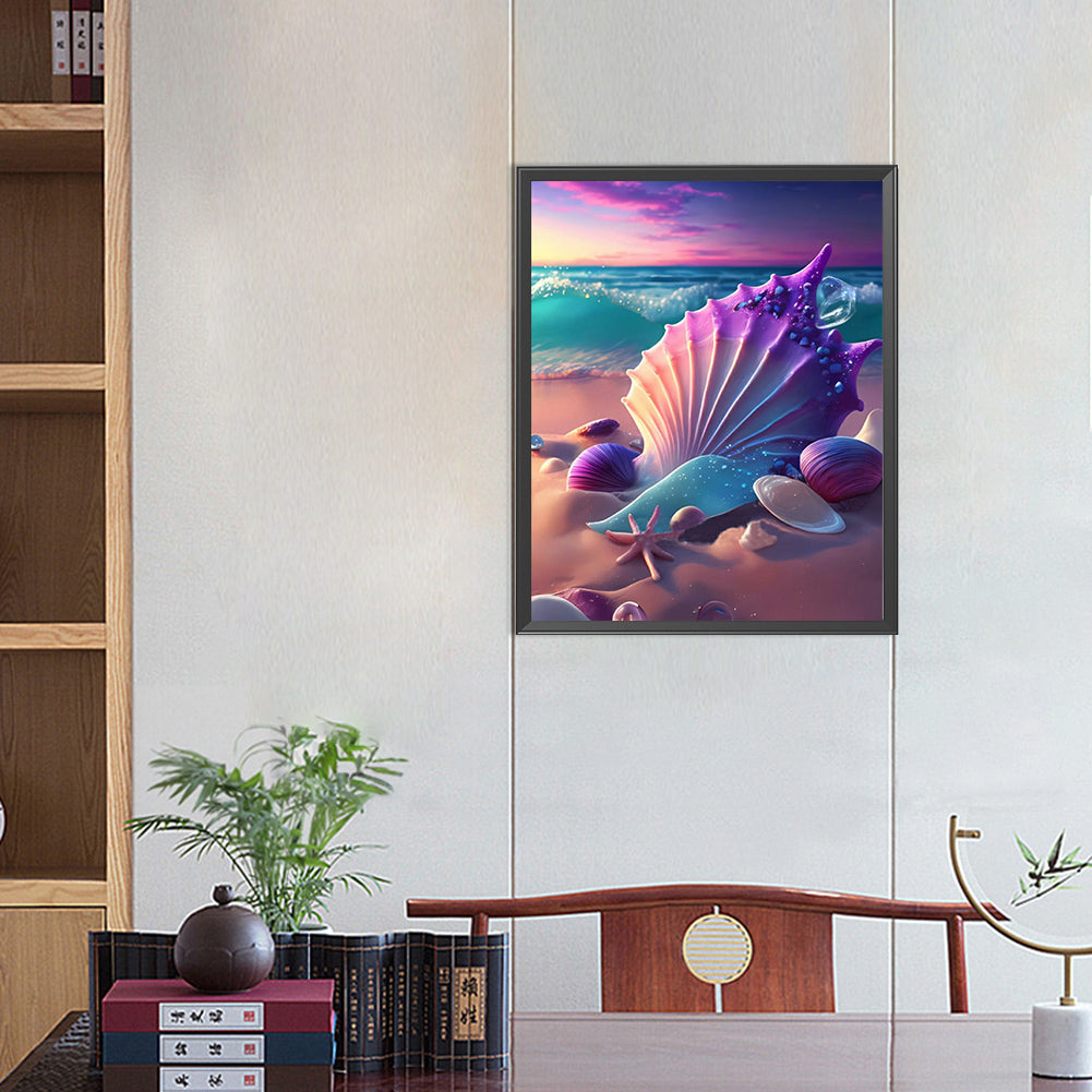 Seaside Shells - Square Drill Diamond Painting 40*50CM