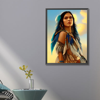 Indian Woman - Full Square Drill Diamond Painting 45*60CM