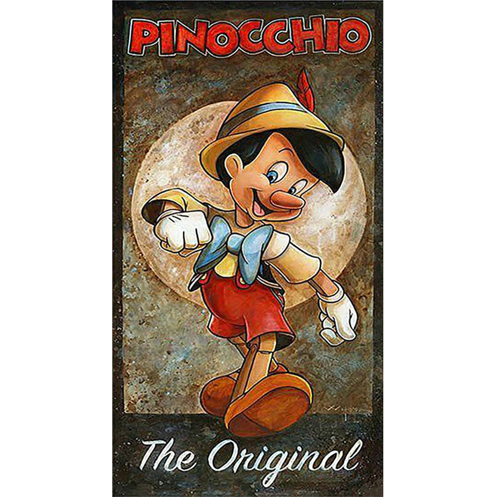 Pinocchio - Full Round Drill Diamond Painting 30*55CM