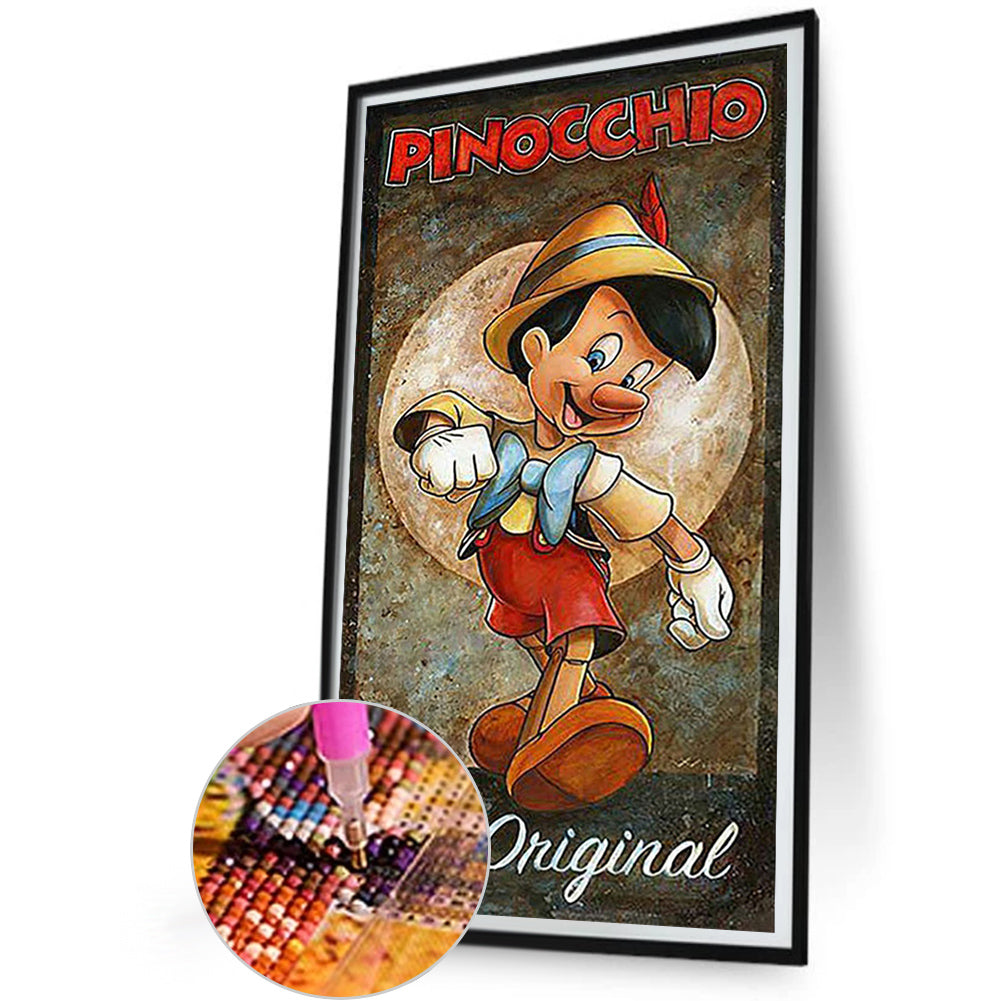 Pinocchio - Full Round Drill Diamond Painting 30*55CM