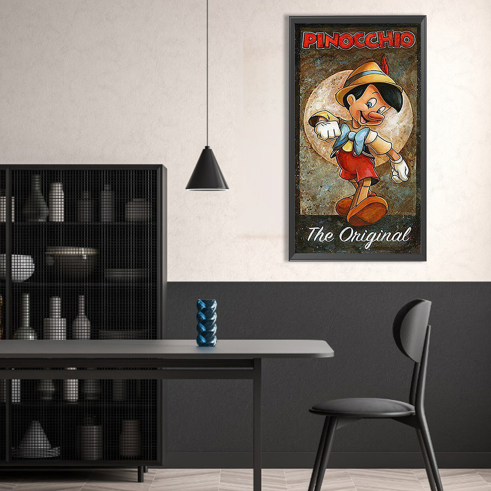 Pinocchio - Full Round Drill Diamond Painting 30*55CM