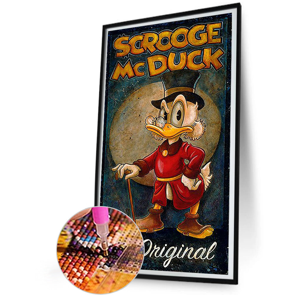 Donald Duck - Full Round Drill Diamond Painting 30*55CM