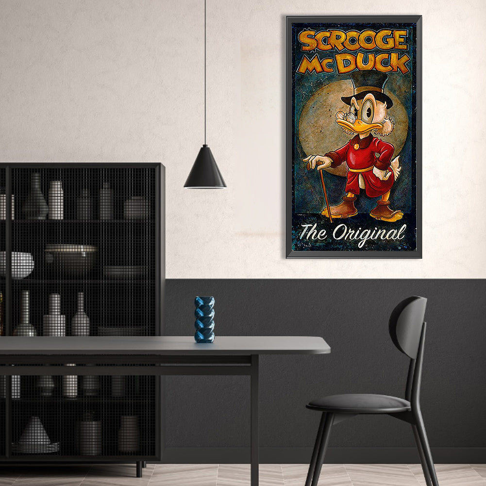 Donald Duck - Full Round Drill Diamond Painting 30*55CM