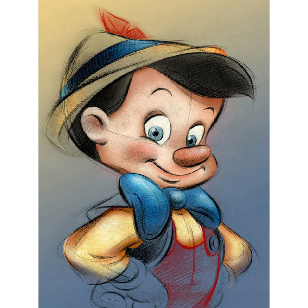 Pinocchio - Full Round Drill Diamond Painting 30*40CM