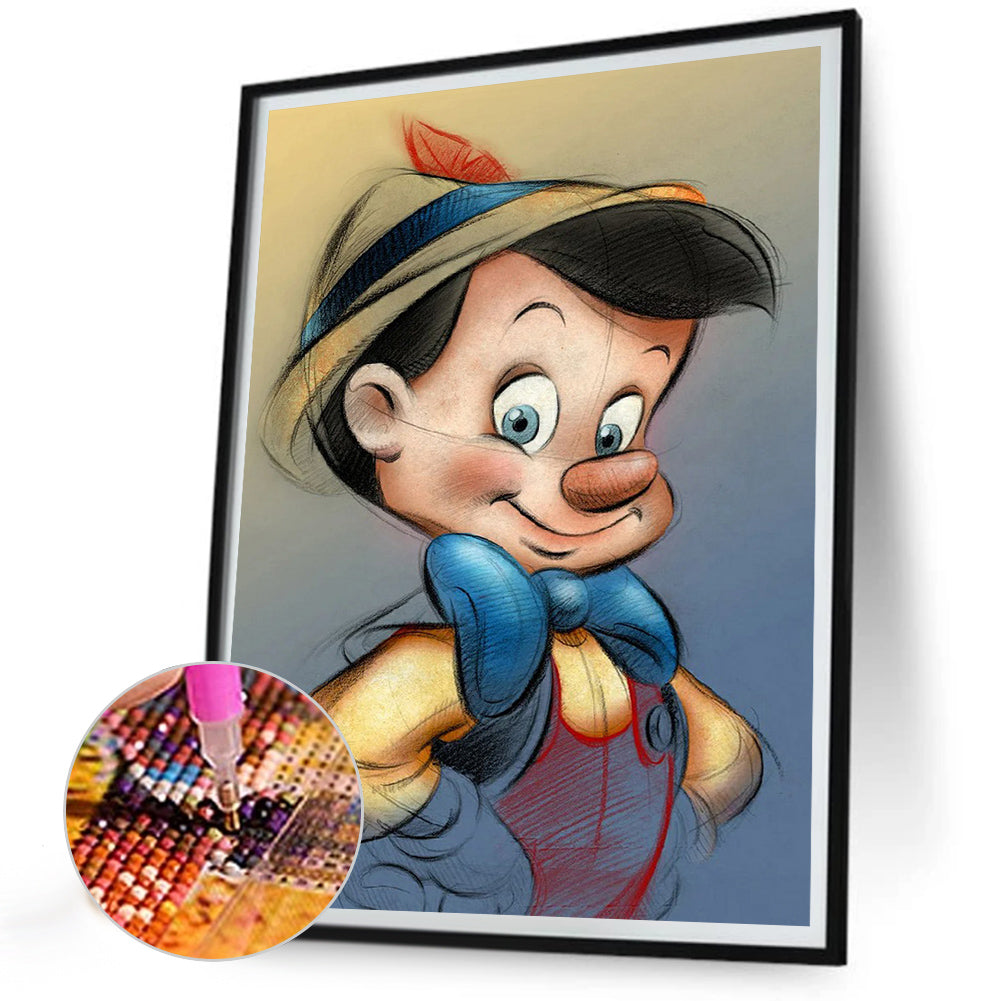 Pinocchio - Full Round Drill Diamond Painting 30*40CM