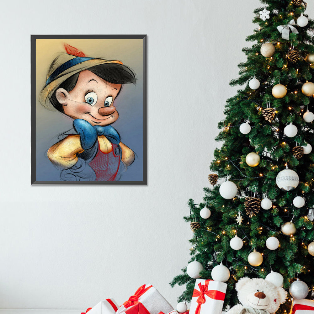 Pinocchio - Full Round Drill Diamond Painting 30*40CM