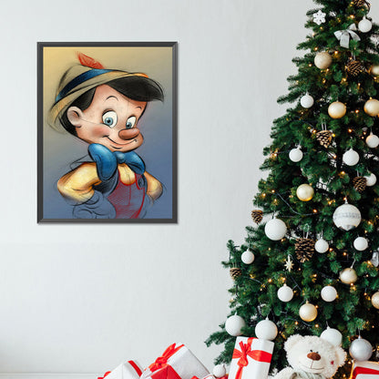 Pinocchio - Full Round Drill Diamond Painting 30*40CM