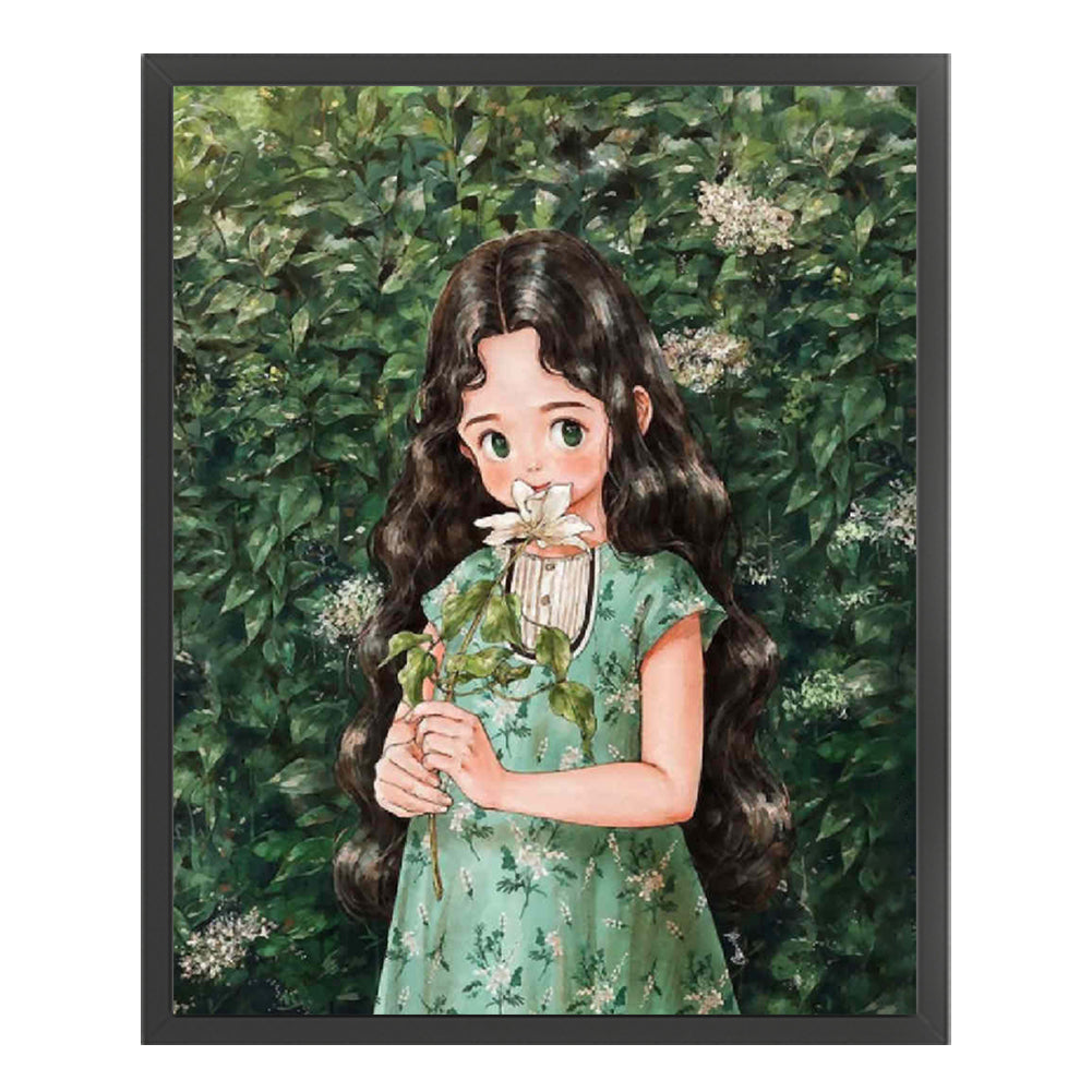 Girl - 11CT Stamped Cross Stitch 40*50CM