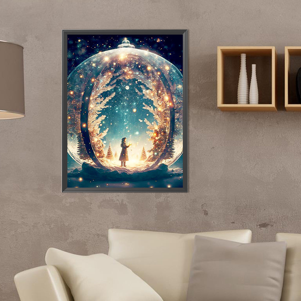 Christmas Wishes - Full Round Drill Diamond Painting 30*40CM