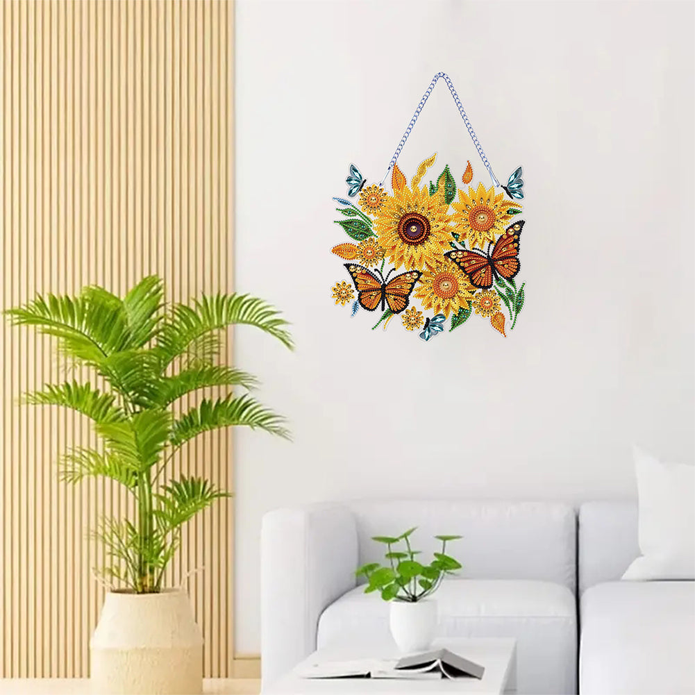 Special Shape DIY Diamond Painting Ornaments Sunflower Crystal Painting Ornament