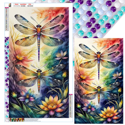 Dragonfly - Full Round Drill Diamond Painting 40*70CM