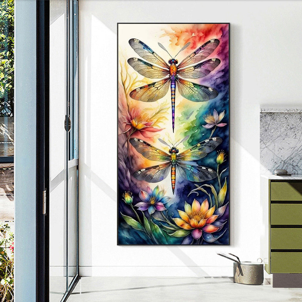 Dragonfly - Full Round Drill Diamond Painting 40*70CM