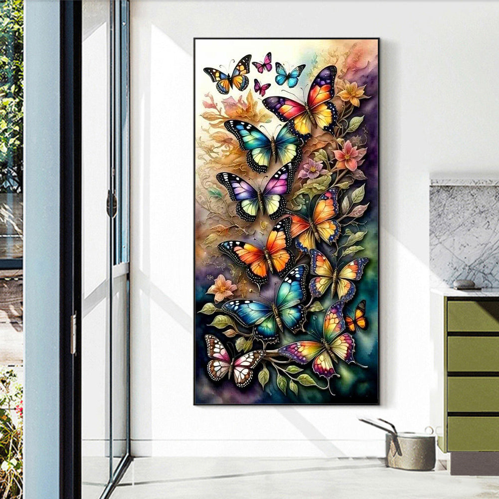 Butterfly - Full Round Drill Diamond Painting 40*70CM