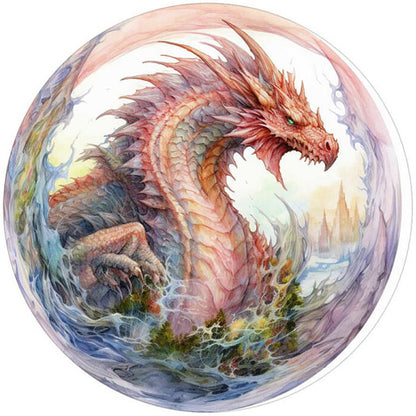 Dragon - 11CT Stamped Cross Stitch 50*50CM