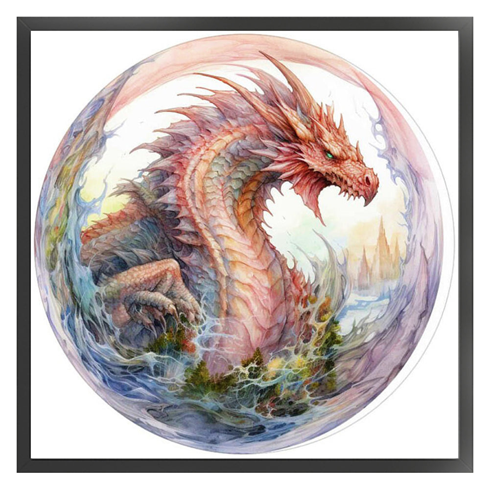 Dragon - 11CT Stamped Cross Stitch 50*50CM