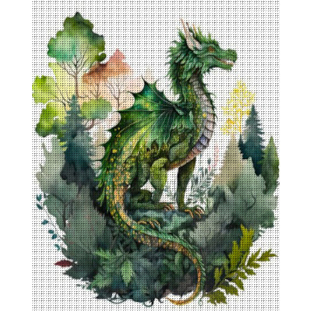 Pterosaur - 11CT Stamped Cross Stitch 50*60CM