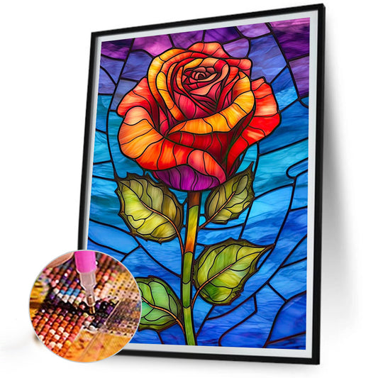 Eternal Red Rose - Full Round Drill Diamond Painting 40*50CM