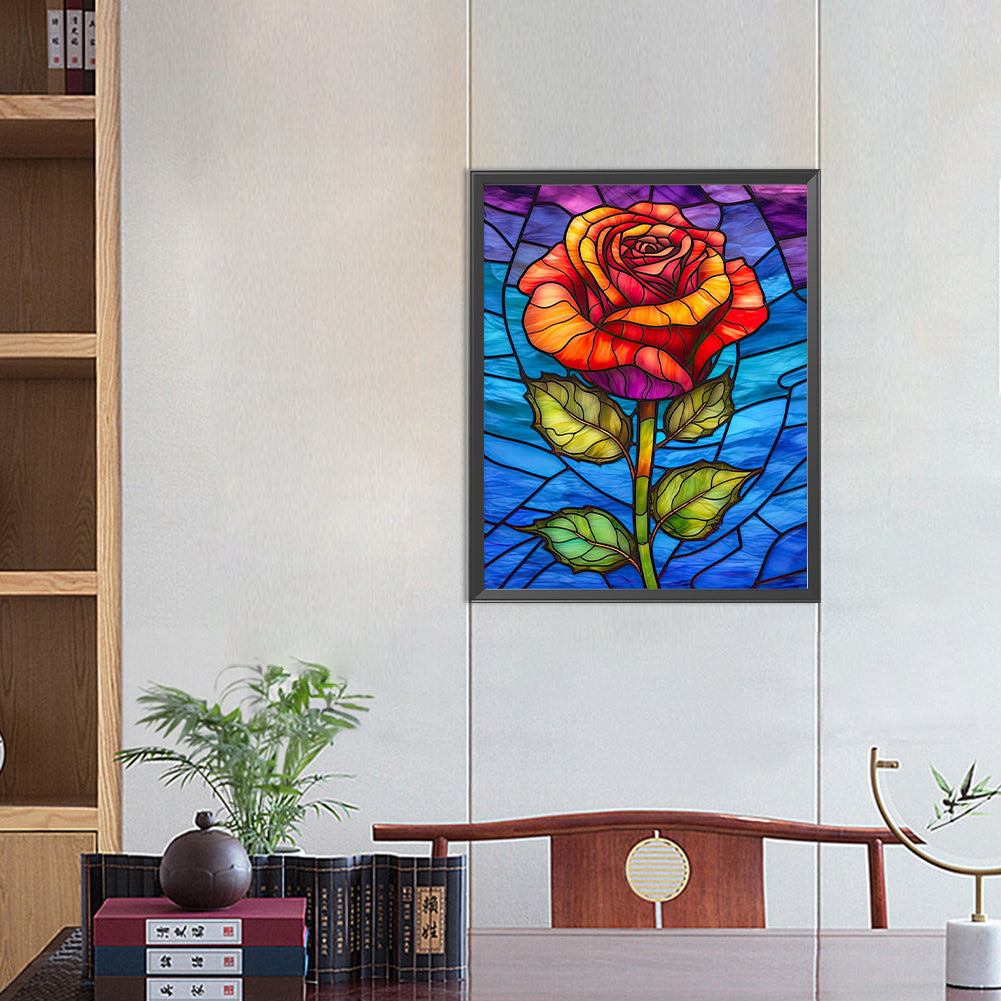 Eternal Red Rose - Full Round Drill Diamond Painting 40*50CM