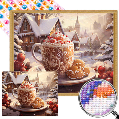 Christmas Snacks - Full AB Dril Round Diamond Painting 50*40CM