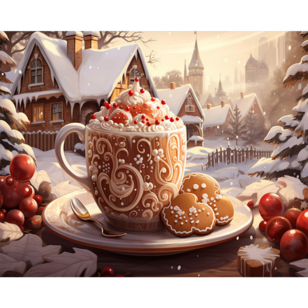 Christmas Snacks - Full AB Dril Round Diamond Painting 50*40CM