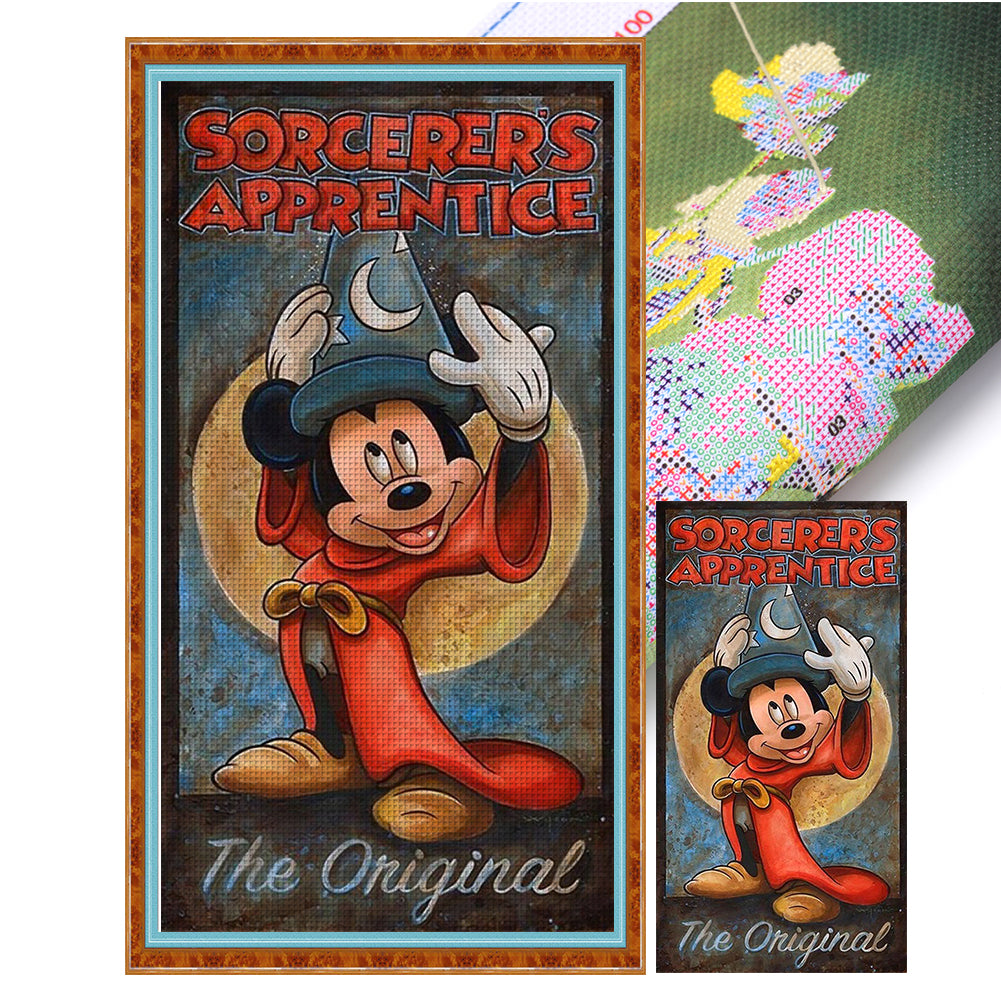 Mickey - 11CT Stamped Cross Stitch 30*55CM