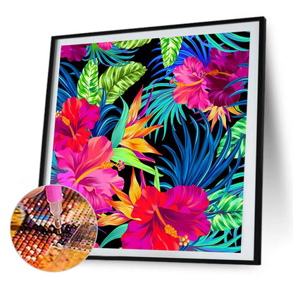 Passionate Blooming Flowers - Full AB Dril Square Diamond Painting 40*40CM
