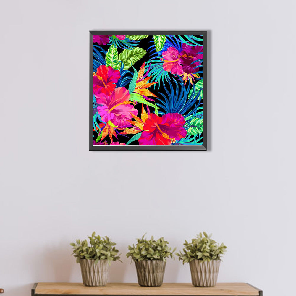 Passionate Blooming Flowers - Full AB Dril Square Diamond Painting 40*40CM