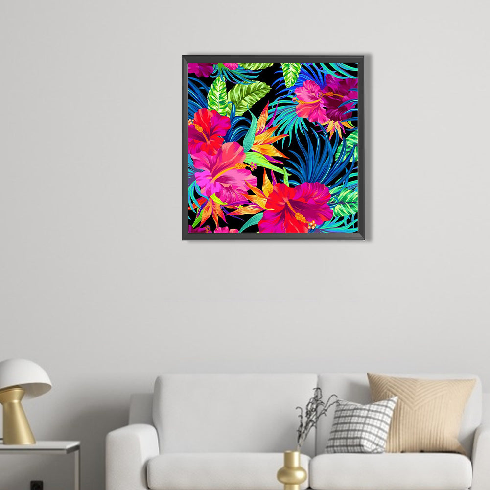 Passionate Blooming Flowers - Full AB Dril Square Diamond Painting 40*40CM