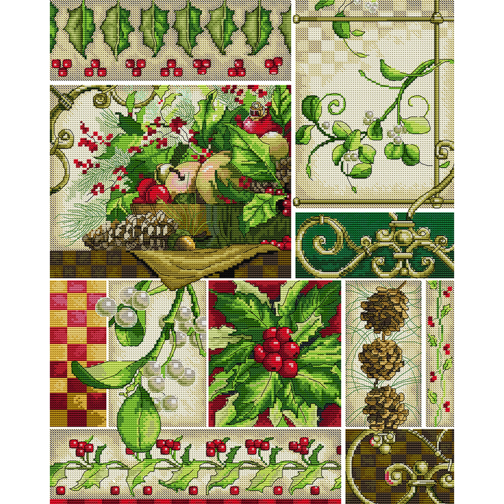 Winter Elements - 14CT Stamped Cross Stitch 42*51CM(Joy Sunday)